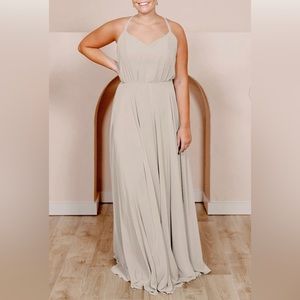 Revelry Kaia chiffon bridesmaid dress
